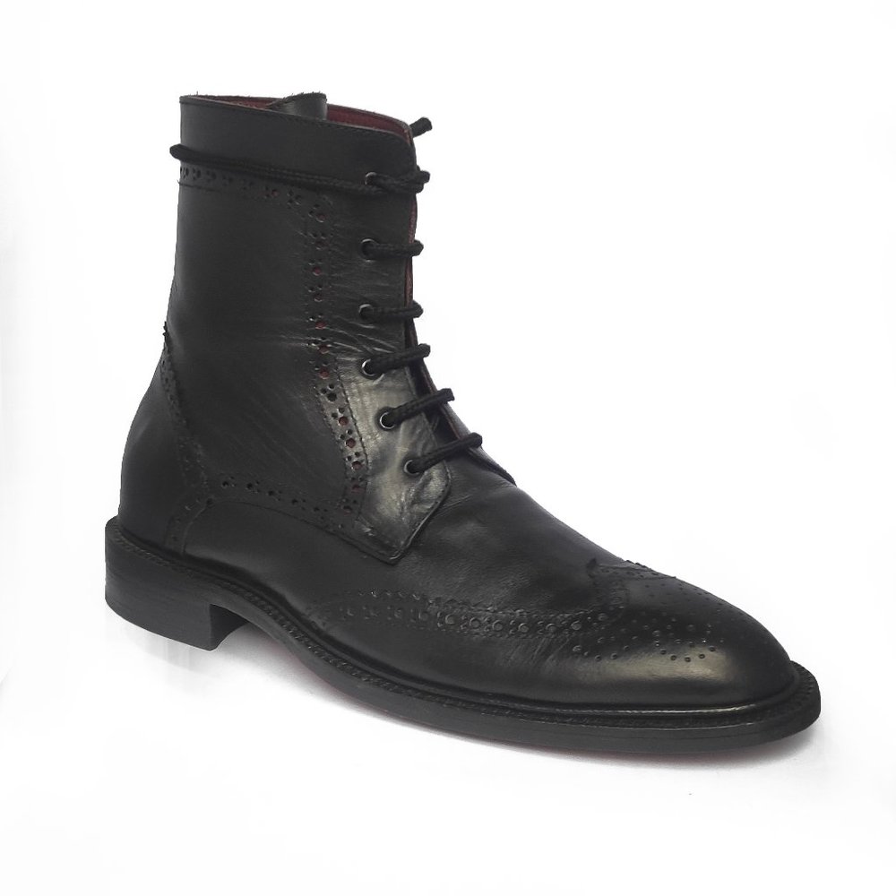 Bashwood Handamde  Black Leather Dress Boots
